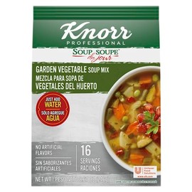 Knorr Professional Soup du Jour Garden Vegetable Soup Mix Vegetarian, Gluten Free, 0g Trans Fat per Serving, Just Add Water, 1 Count (Pack of 4)