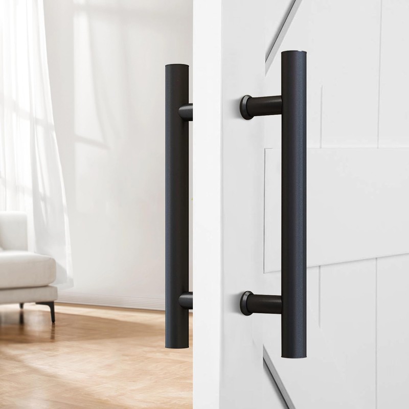 JUBEST 12" Push Pull Barn Door Handle, Double Side H