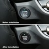 QianBao Compatible with Carbon Fiber Start Stop Button Cover Car