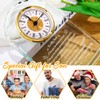 YWHL Meaningful Son Gifts from Mom Dad, Glass Clock Gifts