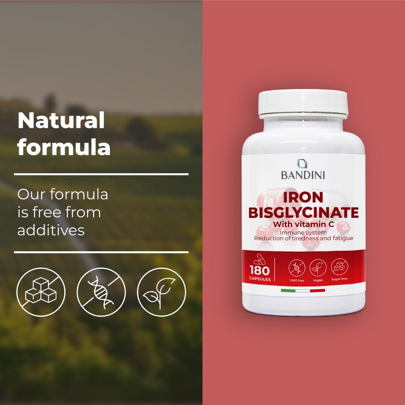 Bandini® Iron Capsules High Strength | 80mg Vegan Iron Bisglycinate
