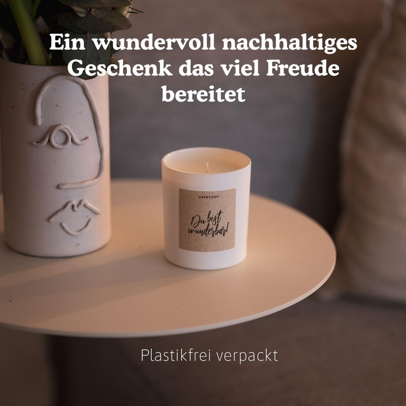 Geschenk Lieblingsmensch - Duftkerze mit Spruch - Danke sagen Geschenke