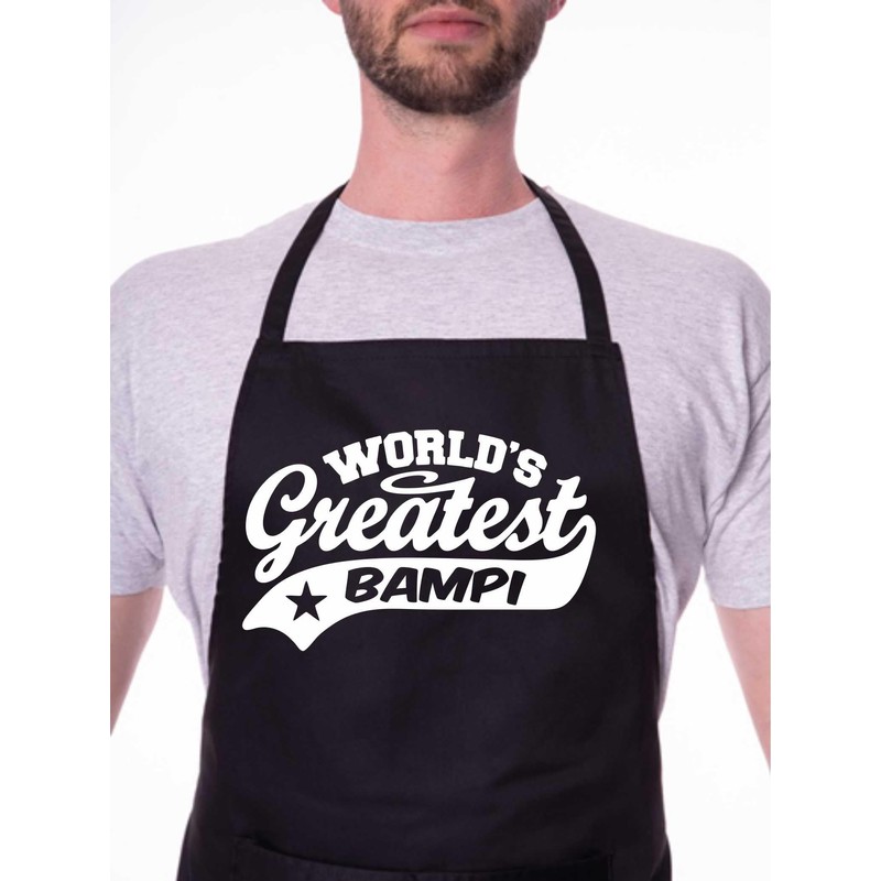 Print4U Apron Greatest Bampi Gift For Him Birthday Father's Day