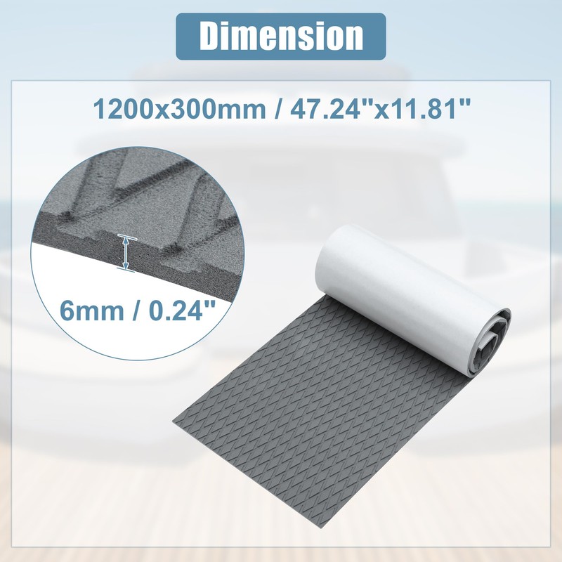 QUARKZMAN 47.24 x 11.81 EVA Deck Covering Sheet Mat for