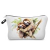 Livel lhood Lovely Sloth Makeup Bag Cute Small Organizer Zipper