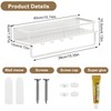 devesanter Shower Shelf, No Drilling, Pack of 2, 40 cm