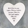 East of India Heart Coaster 'Remember you are braver than