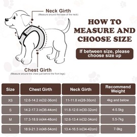 OFFCUP Dog Harness Lead Set for Dogs and Cats, Breathable Step-In Mesh Harness with Padded Vest, Anti-Pull Reflective, Adjustable, Soft, Puppy Harness, Cat Harness, Brown, L