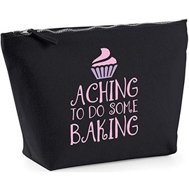 Hippowarehouse Aching to do some baking printed make up cosmetic wash bag 18x19x9cm