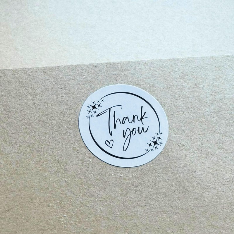 700 Pieces, 25mm - Thank You Stickers Labels for Small