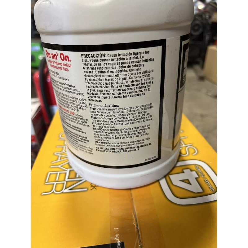 Onan floor finish Spartan On an On floor finish high