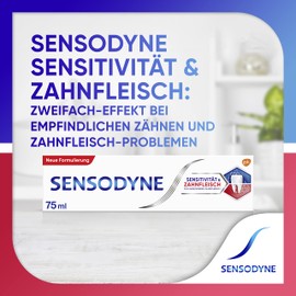 Sensodyne Zahnpasta für Zahnfleisch und empfindliche Zähne, 75 ml