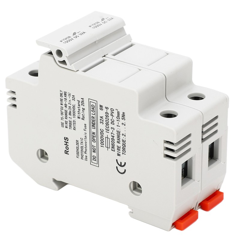 DC Fuse Holder Quick Breaking 2P 32A 10x38 Photovoltaic Fuse