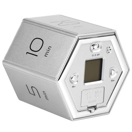 Hnvdkln Pomodoro Timer 1/5/10/25/30/60min and Custom Countdown Flip Focus Timer Hexagon Rotation Timer Magnetic Desk Productivity Timer for Work Study