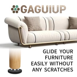 GAGUIUP Felt Furniture Glides for Hardwood Floors, Furniture Gliders, Heavy Duty Furniture Gliders for Hard Surfaces, Felt Glides, Move Your Furniture Easily and Safely