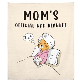 Poekuao Blanket Mom Gifts for Women, Mothers Day Blankets from Daughter Son, Funny Blanket, New Mom Gift, Birthday Gifts for Wife Her, 50"X60"