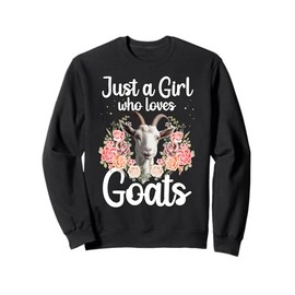 Funny Goat Design For Girls Women Youth Teen Kids Goat Lover Sweatshirt