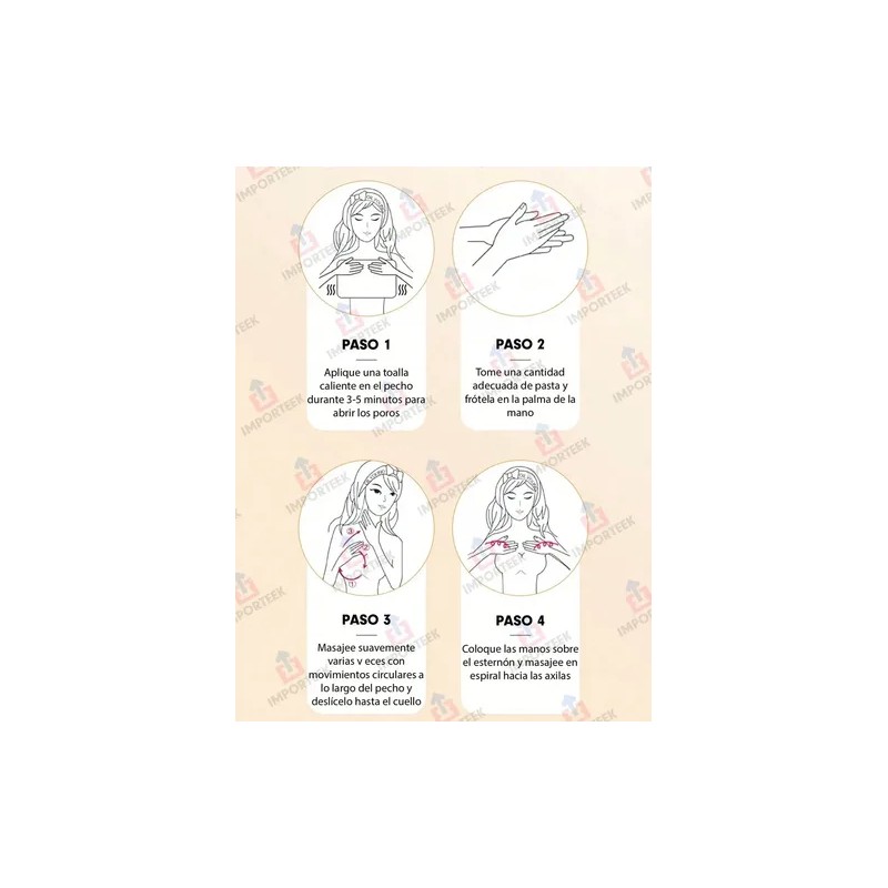Crema Aumenta Talla Busto Senos Reafirmante Hidratante