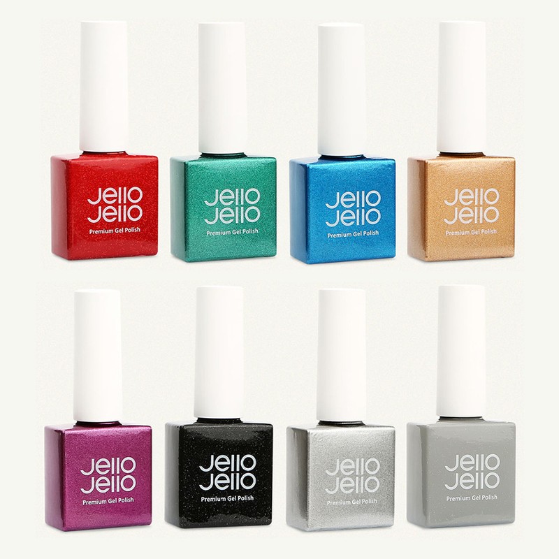 Jello Jello Queendom 8-piece set winter glitter gel / 젤로젤로