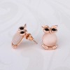 LZD 18K Rose Gold Cateye Drop Stud Earrings L96