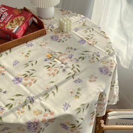 Hans Gallery May Linen Waterproof Round Square Tablecloth Tablecloth, Waterproof_PurpleWaterproof_Purple_140x140cm140x140cm / 한스갤러리 메이 린넨 방수 원형 사각 식탁보 테이블보, 방수_퍼플방수_퍼플_140x140cm140x140cm