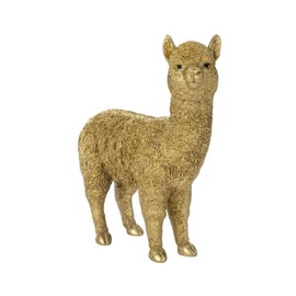 Uvia Alpaca Gold (Small) 6.1 x 2.6 x 7.1 inches (15.5 x 6.5 x 18 cm) Doll Figurine Figurine Animal Garden Decoration H17577-12