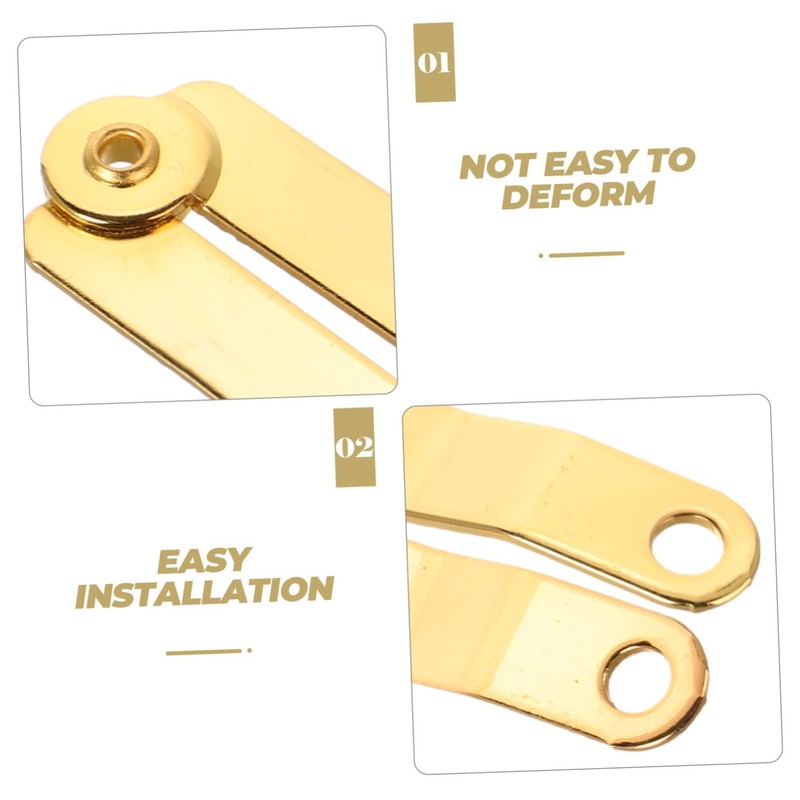 WOONEKY Cedar Chest Lid Stay Hinge 6pcs Small Box Hinges