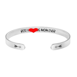Gifts for Mother Inspire Mother's Day Jewlery Inspire Cuff Bracelets for Her Best Mom Ever