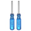 QUARKZMAN Pack of 2 Hexagon Screwdrivers H2 Magnetic Carbon Steel