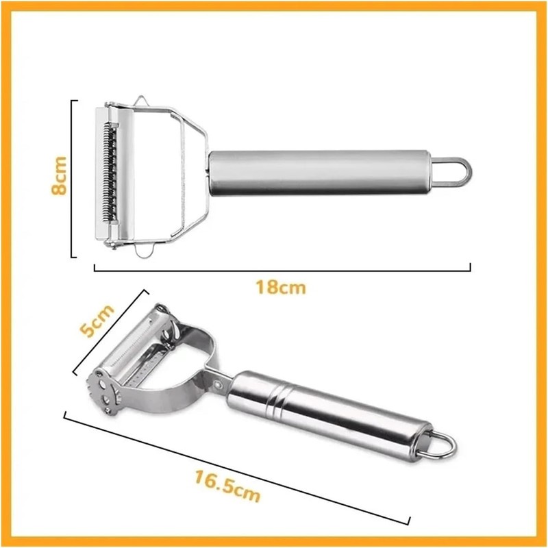 Pelador 4 en 1 de Cocina GENTERUN – Acero Inoxidable,