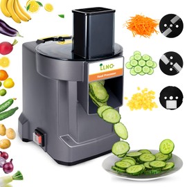3-in-1 Commercial Vegetable Chopper 110V Multifunctional Food Processor Automatic Onion Shredder Automatic Potato Slicer with three blades Can be used commercially and domestically