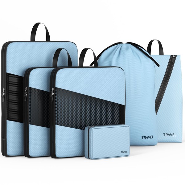 UNTIFUL 6 Set Travel Organizer Cubes for Travel Essentials Compression