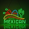 JOMOSPO Mexican Food Neon Sign, Neon Lights Hanging Wall Art