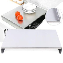 Stainless Steel Gas Stove Top Cover, Multi-functional Noodle Board, Cooktop Cover for Expanding Kitchen Space, Robust and Durable,Loading 22.05lbs, Silver（15.74"x 11.87"x 1.96"）