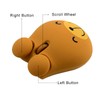 Samudgate Wireless Mouse 2.4GHz Lovely Cartoon Bear Shape USB Mouse