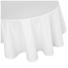texpot Damask Tablecloth 160 cm Round 100% Cotton White Table
