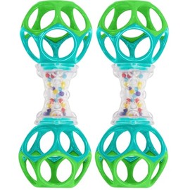Bright Starts Sonajero Oball Shaker | Recién Nacido+ | Paquete de 2