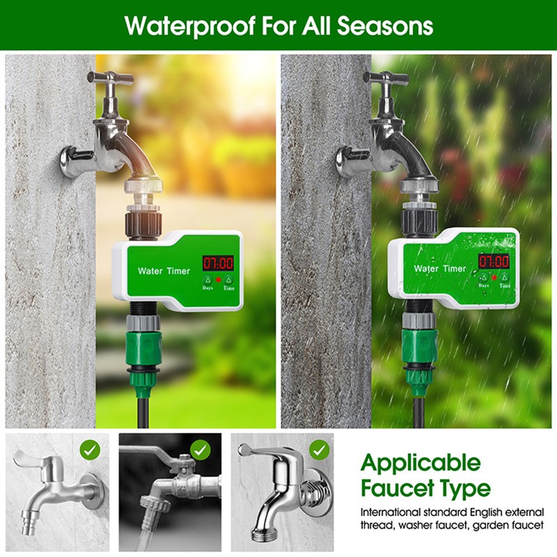 Automatic Flower Waterer Solenoid Valve Timer Garden Irrigation Spraying Outdoor