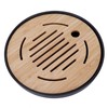 Bamboo Tea Tray, Portable Round Dry Tea Tray, Multifunctional Tea