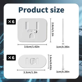 Outlet Covers Baby Proofing - Adhesive Sliding-Lock Socket Protector 12pcs Childproof Electrical Outlet Protectors for Home & Kitchen