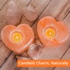 100% Organic Heart Glow Candle Holder - Hand-Carved from Himalayan
