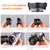 K&F Concept PK to M4/3 Adapter, Lens Mount Adapter for