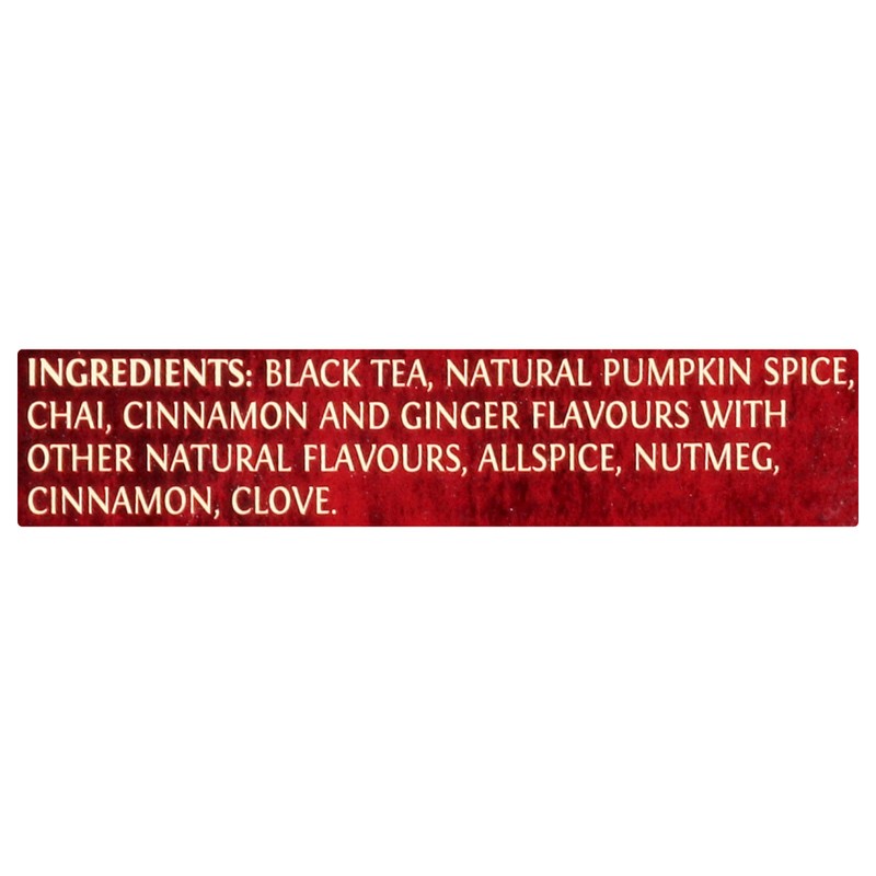 Twinings Pumpkin Spice Chai Tea, 20 Count Pack of 6,