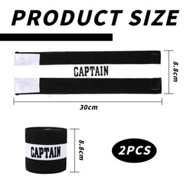 NXPWRC 2 Captain'S Armbands, Black And White Striped Armbands, Captain Match Armbands, Elastic Captain'S Armbands, Wrap Armbands, Football Armbands