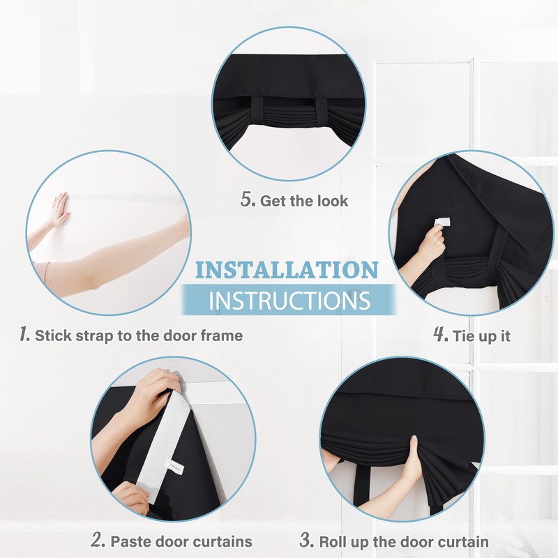RYB HOME Classroom Door Window Cover, Blackout Shades for Classroom
