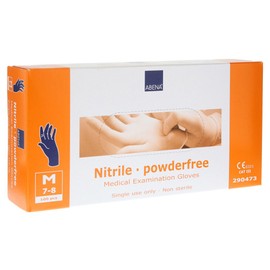 Single Use Briefs Blue M Size 8 Puderfreie, Non-Sterile Nitrile Gloves – Box of 100