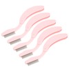 5pcs Curve Handle Lash Comb Stainless Steel Folding Eyelash Teeth