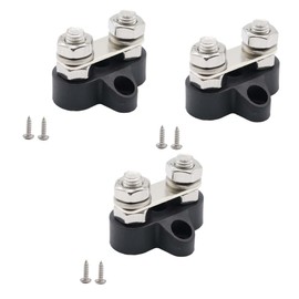 Gatuida 3pcs Heavy Duty Block 48v Terminal Car Boat Studs Bus Bar Dual Marine Terminal Block