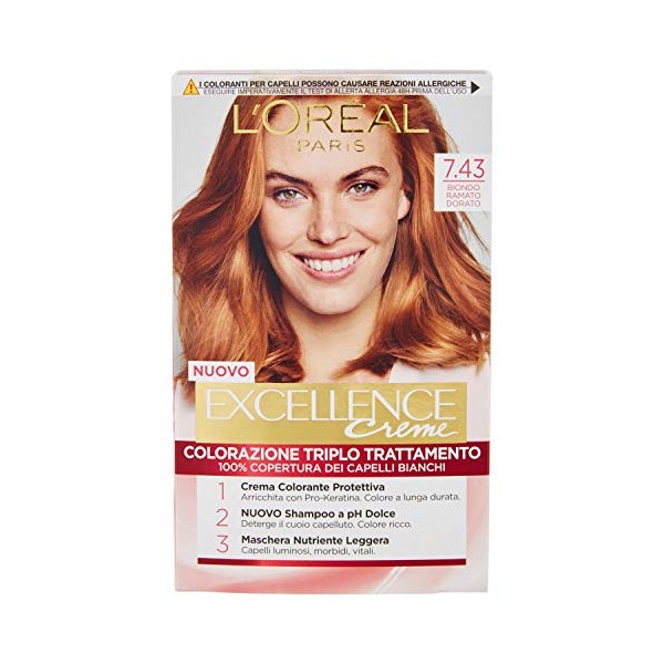 L'OREAL Excellence7,43 No Golden Kupfer Blond - HaarfÃ¤rbemitteln