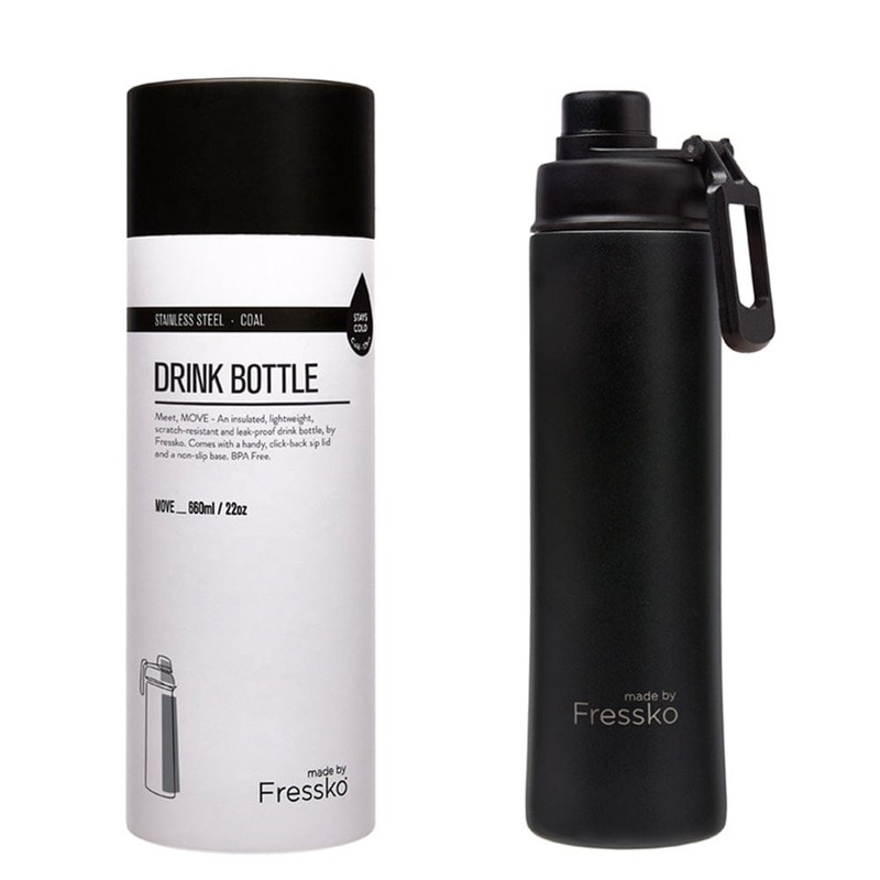 Fressko Insulated Stainless Steel Bottle Sip Lid 660ml, Clover